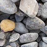 Two-inch river rock